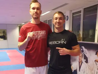 Vorbereitung mit Taekwondo-Weltmeister Alexander Bachmann